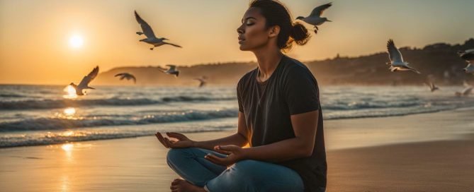 embracing the present moment and mindfulness practice.